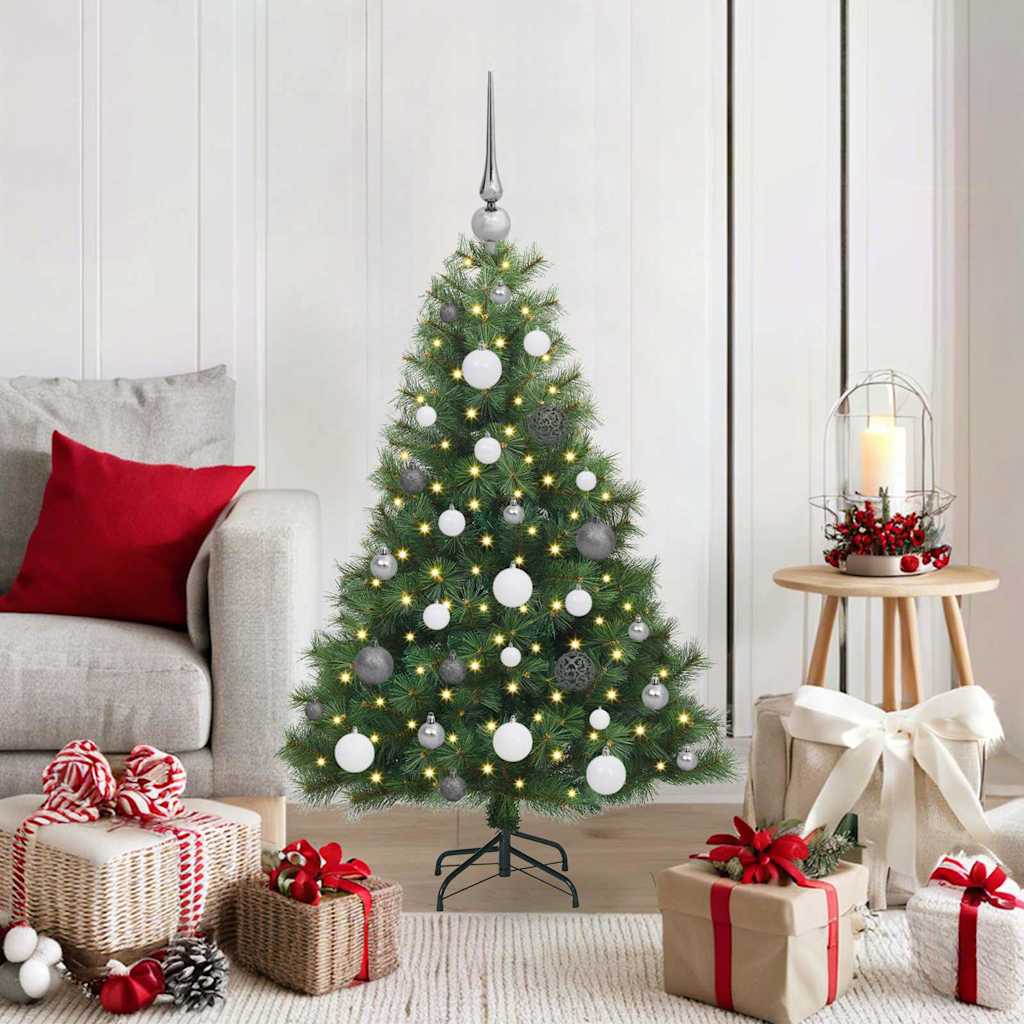 Konstgjord Julgran med 150 LED-lampor 120 Cm PE och PVC