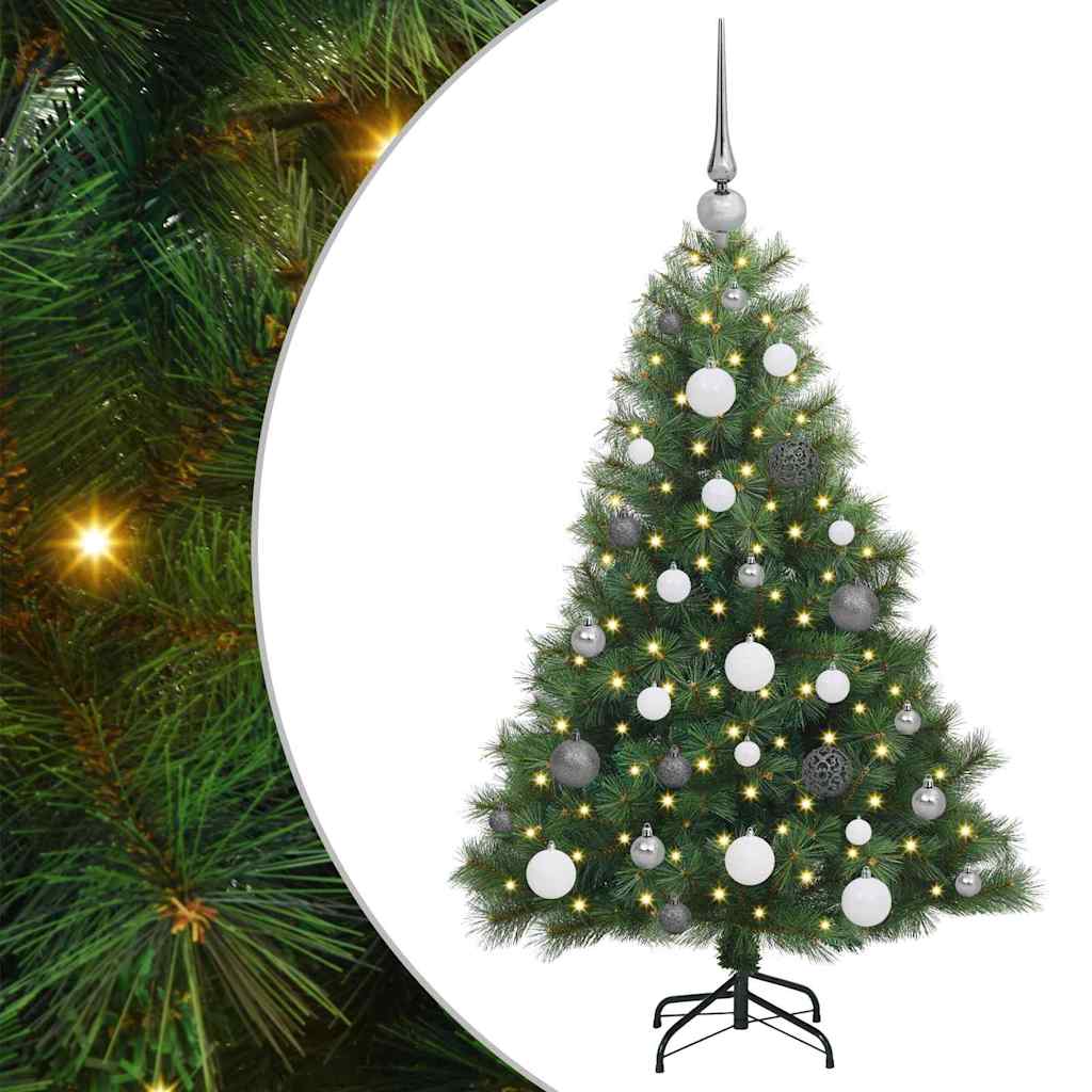 Konstgjord Julgran med 150 LED-lampor 120 Cm PE och PVC