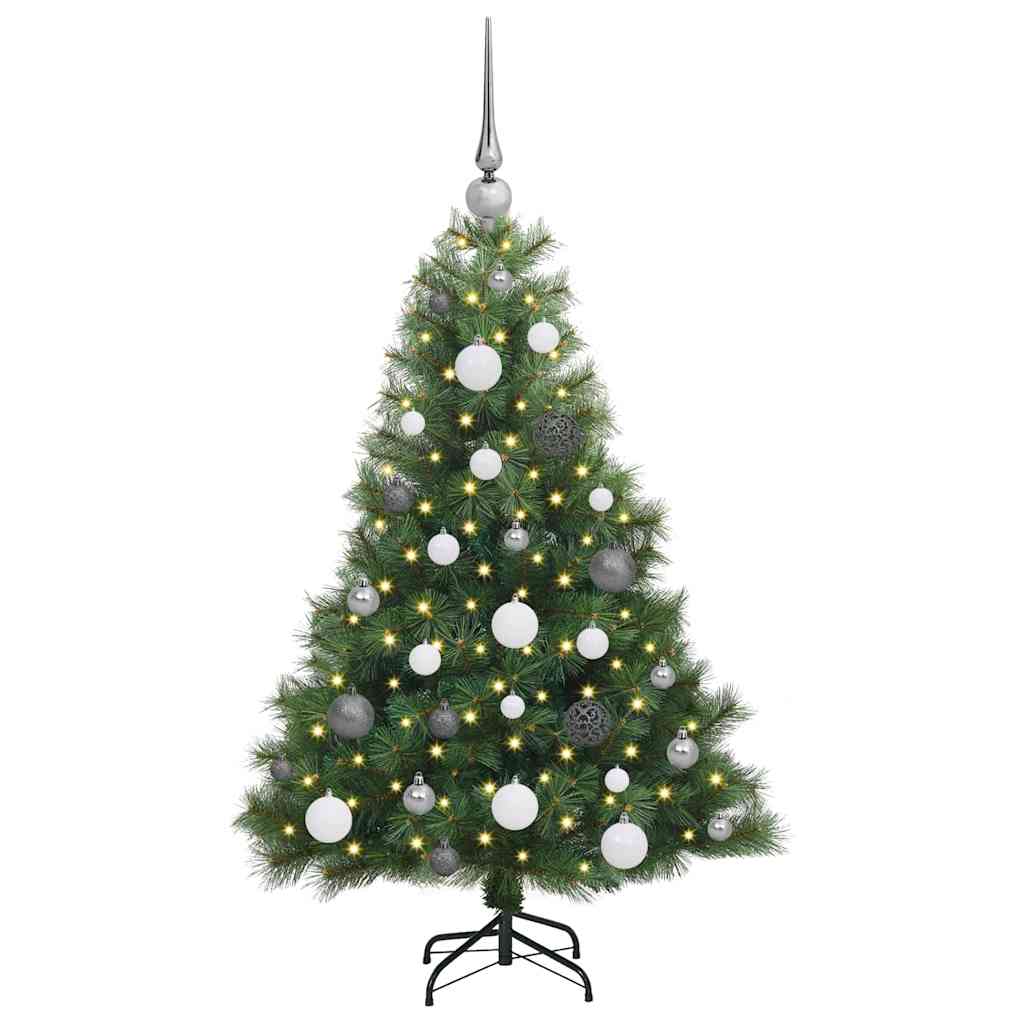 Konstgjord Julgran med 150 LED-lampor 120 Cm PE och PVC