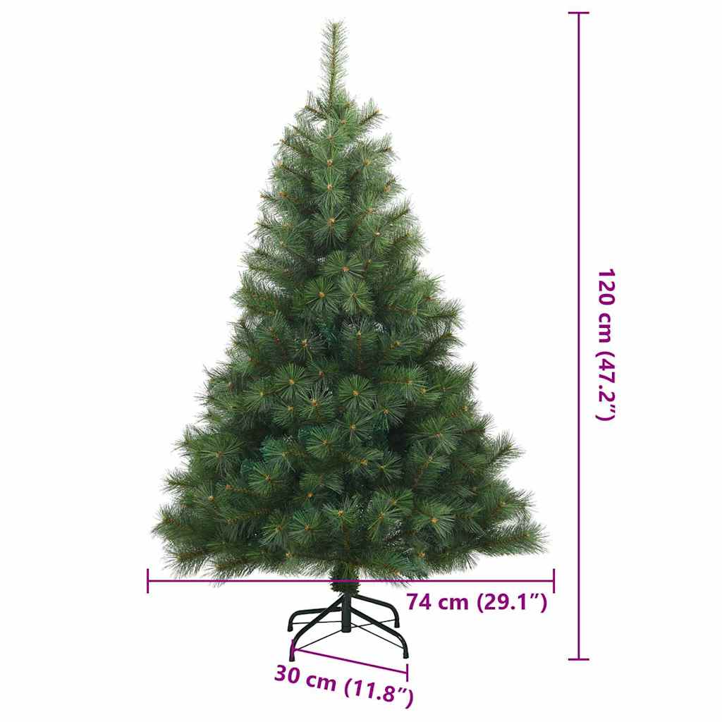 Konstgjord Julgran med 150 LED-lampor 120 Cm PE och PVC
