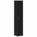Skåp 2 pcs Svart Ek 30 x 42,5 x 185 cm