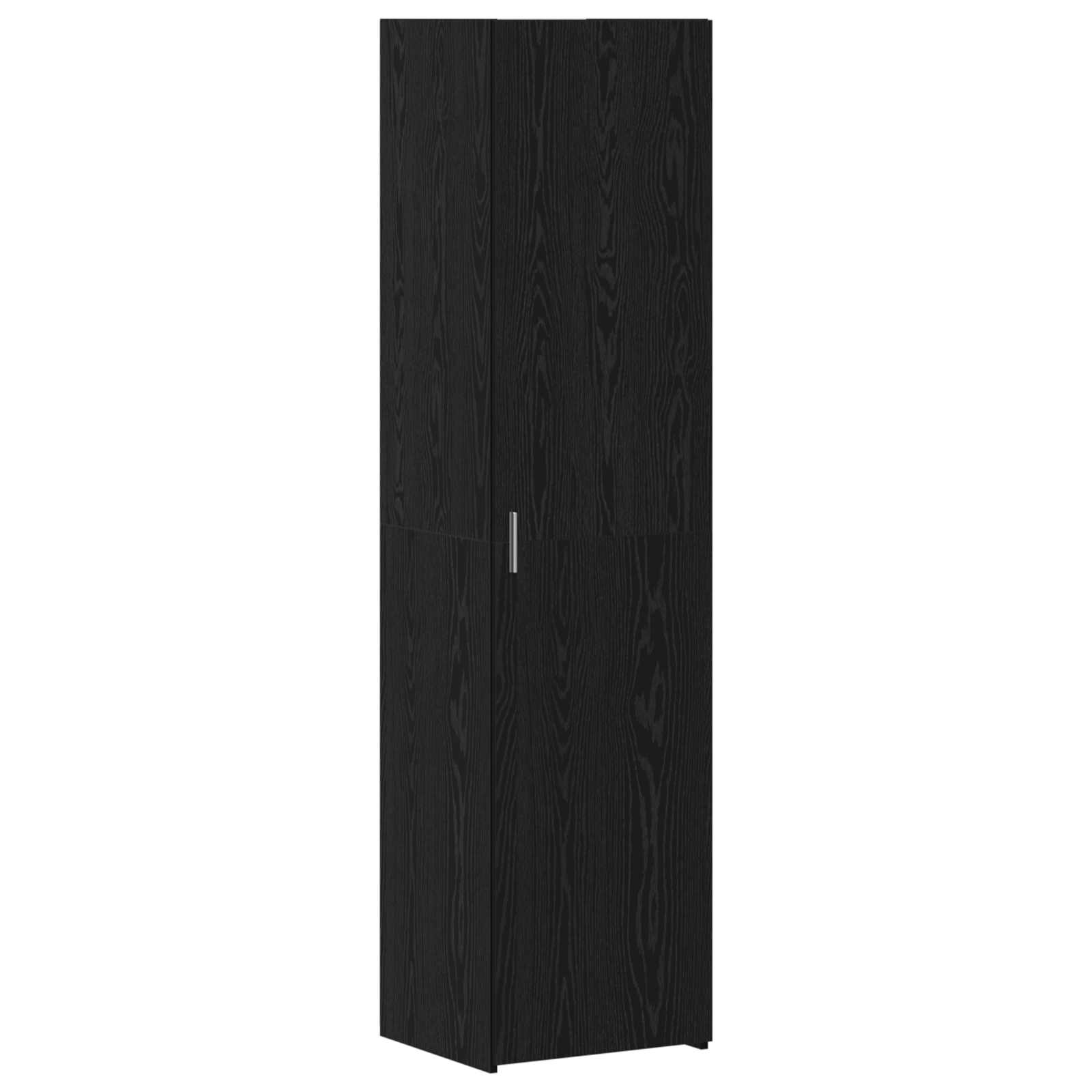 Skåp 2 pcs Svart Ek 30 x 42,5 x 185 cm
