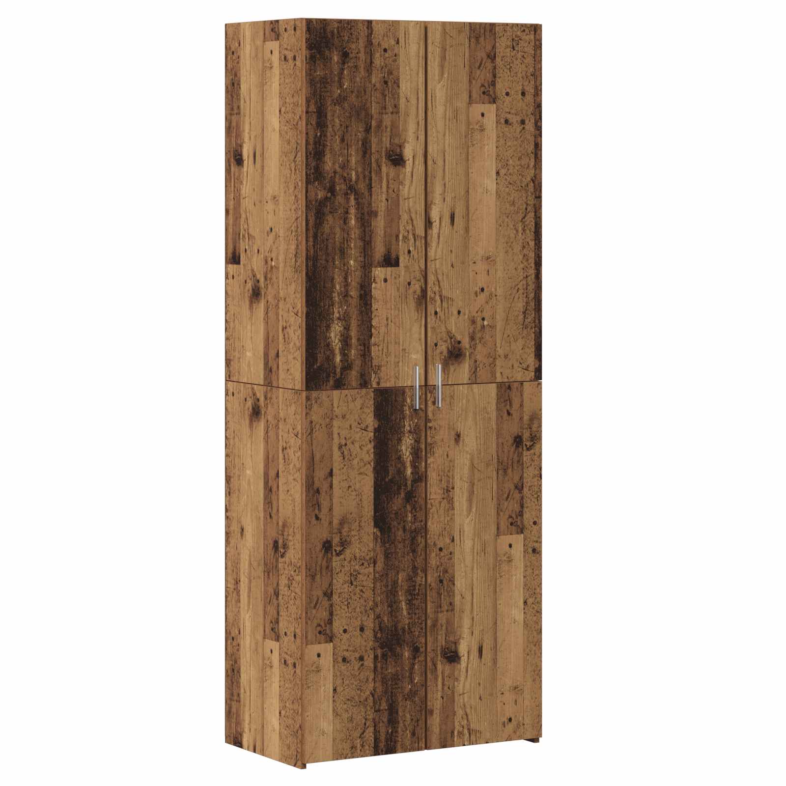Skåp 2 pcs Svart Ek 30 x 42,5 x 185 cm