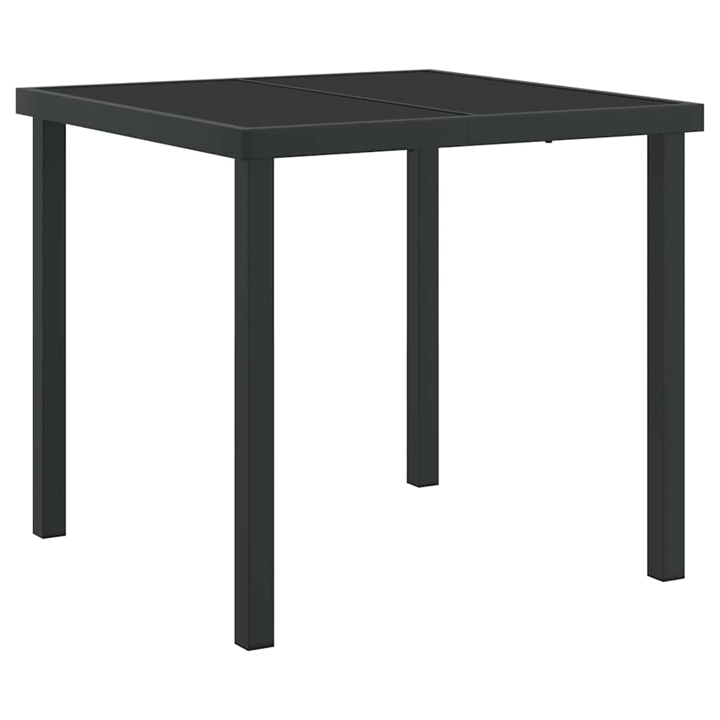 Trädgårdsbord Svart Metall