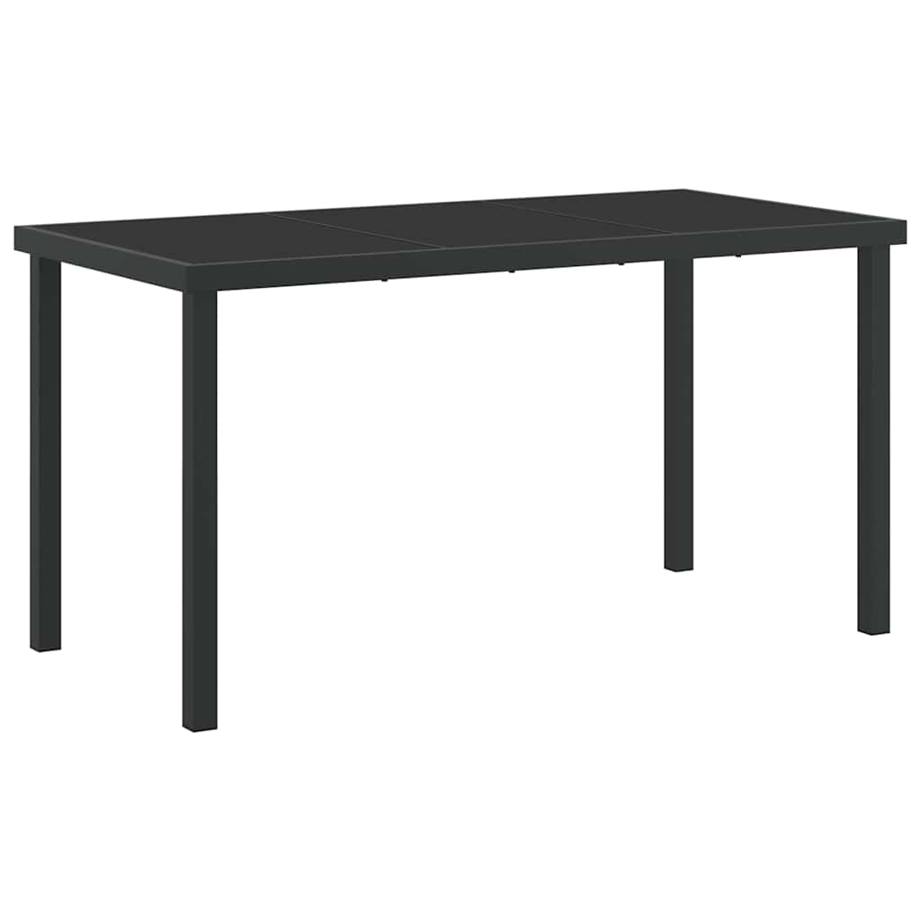 Trädgårdsbord Svart Metall