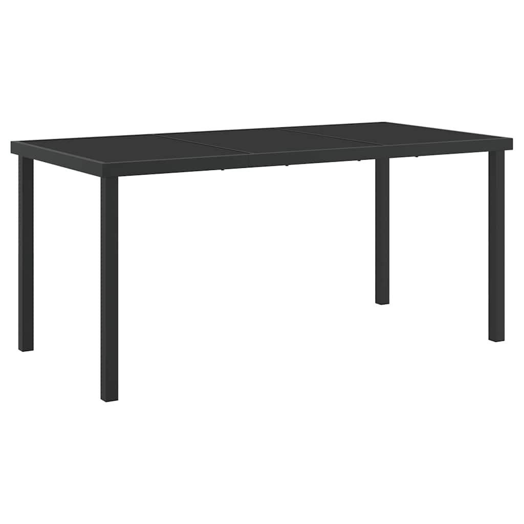 Trädgårdsbord Svart Metall