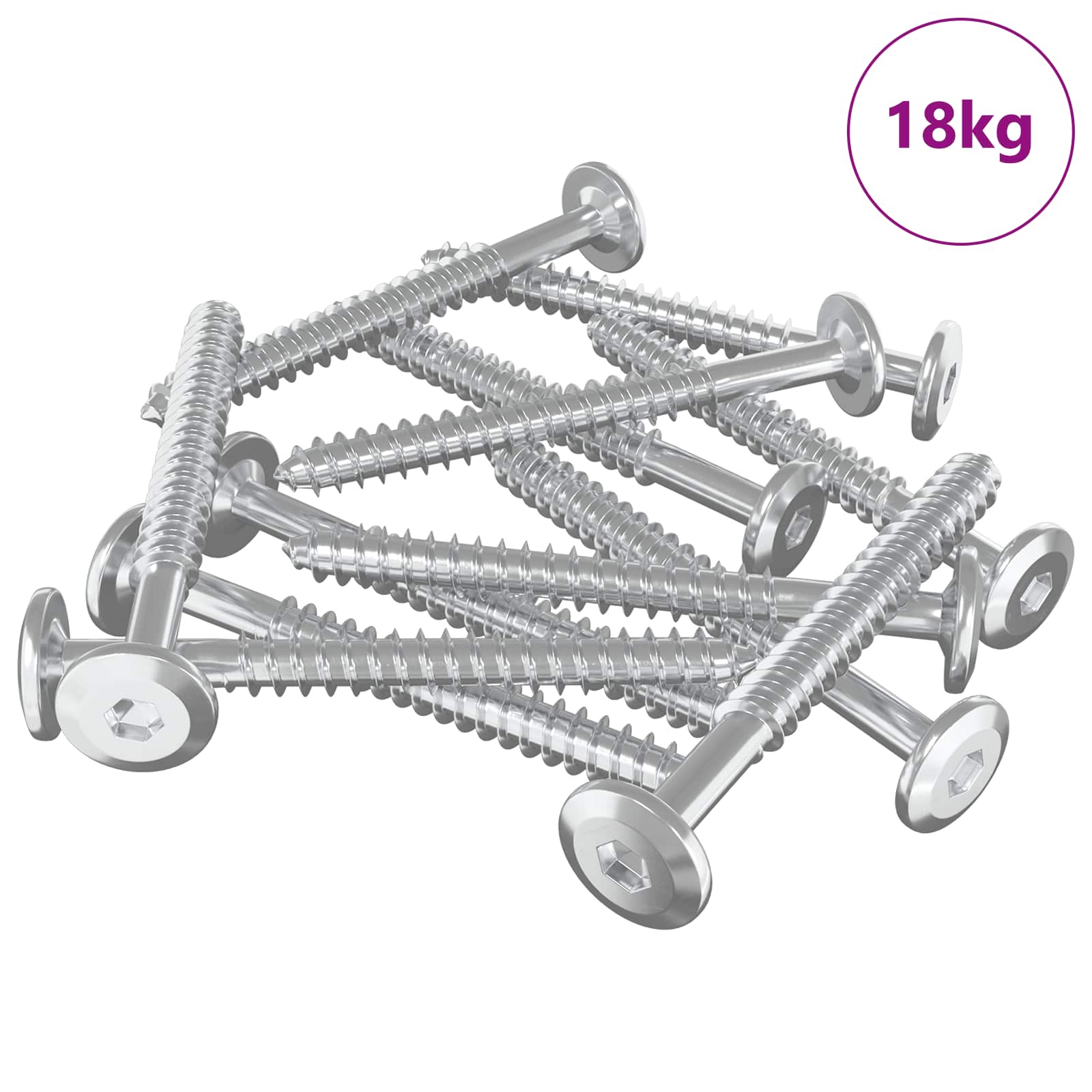 Träskruvar Stål
