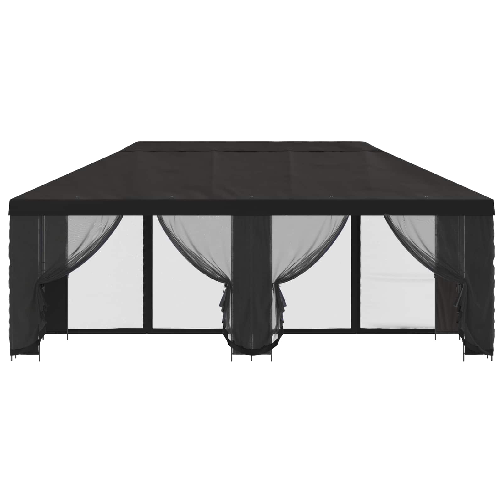 Paviljong med väggar 6 x 3 m