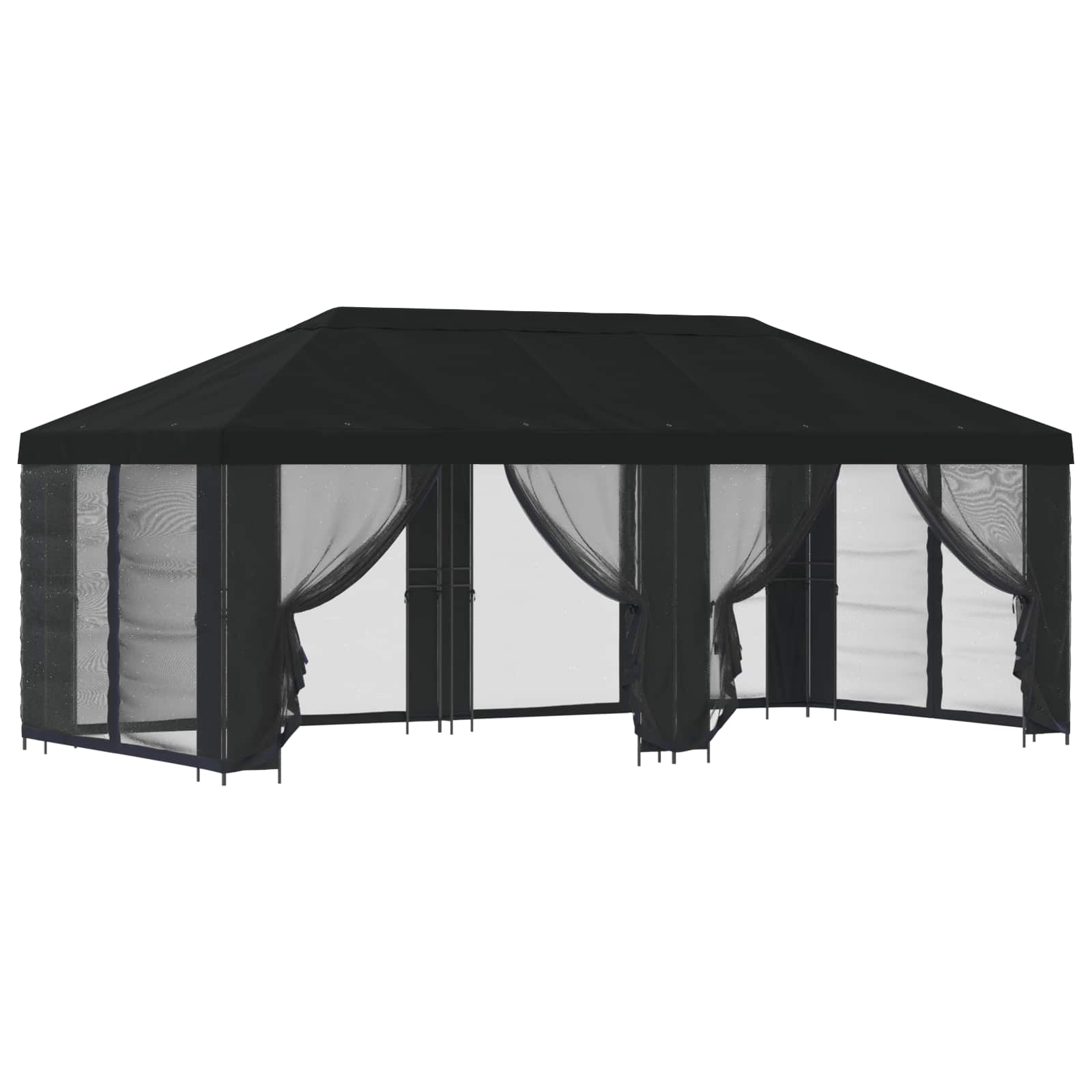Paviljong med väggar 6 x 3 m