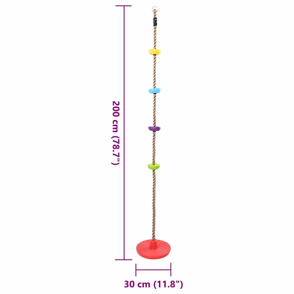 Klätterrep Flerfärgsdesign