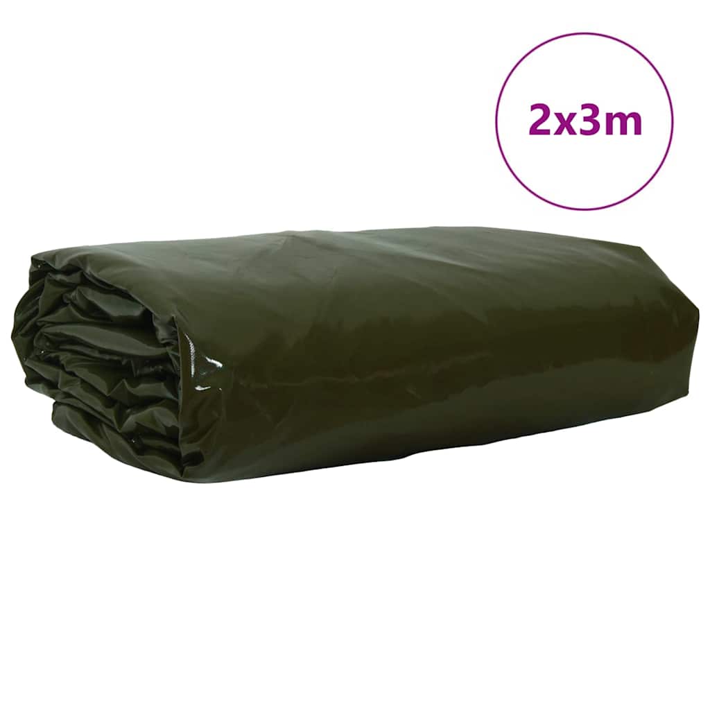 Presenning 650G M² Olivgrön Canvas -Beläggning