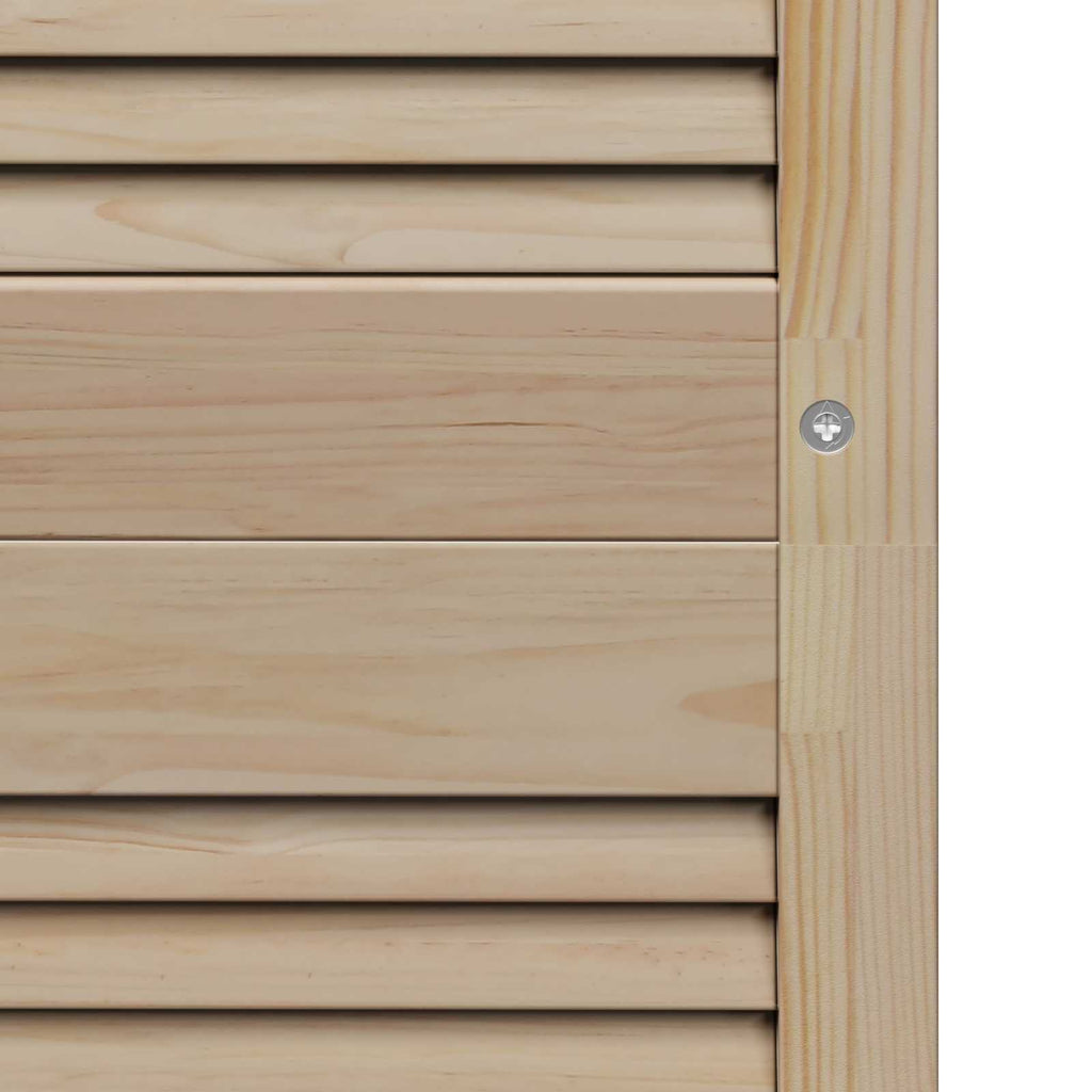 Skåpdörr 4 Pcs Naturfärg Massiv Furu