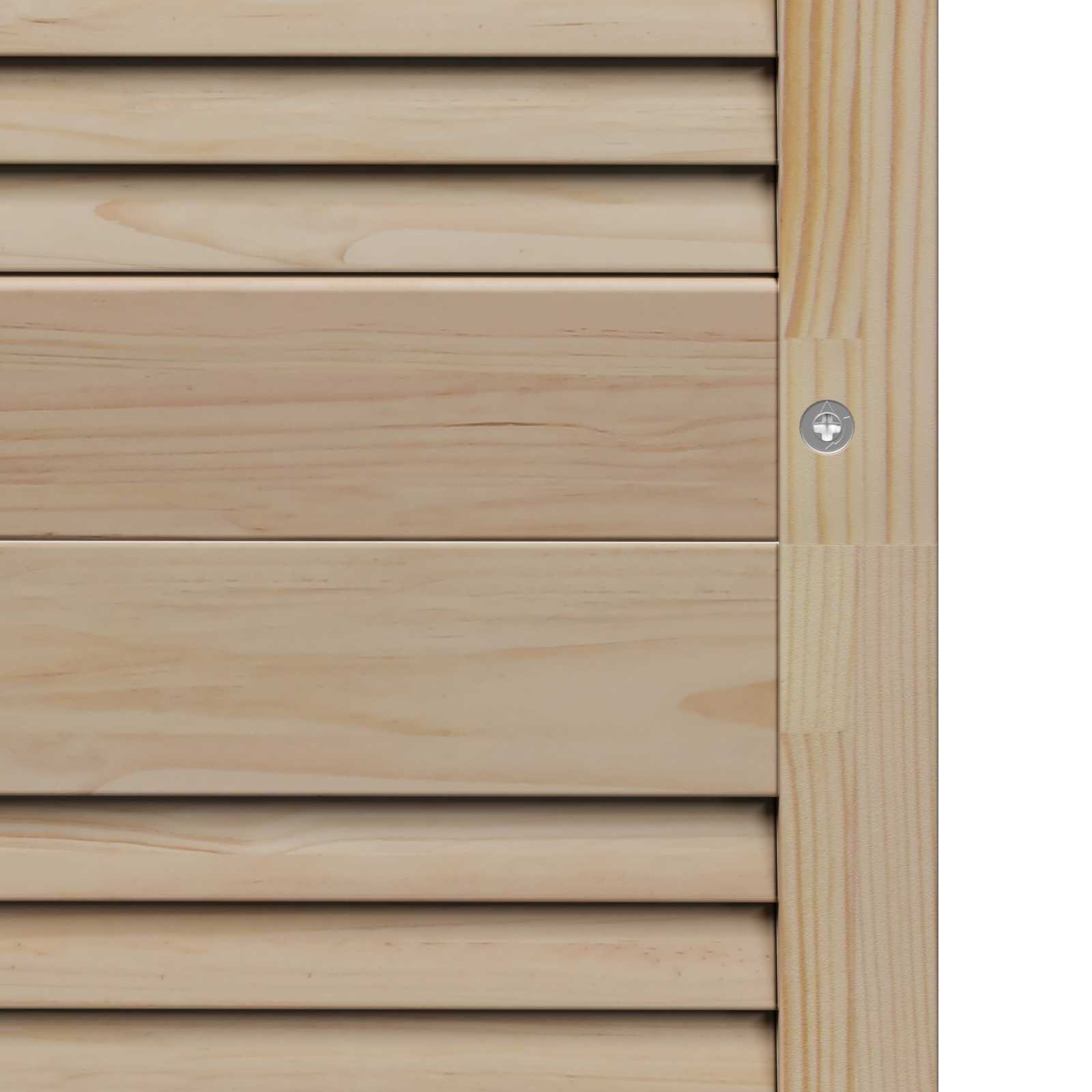 Skåpdörr 4 Pcs Naturfärg Massiv Furu