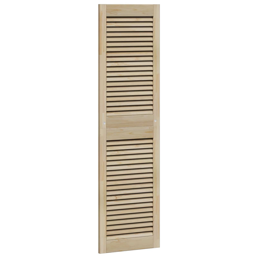 Skåpdörr 4 Pcs Naturfärg Massiv Furu