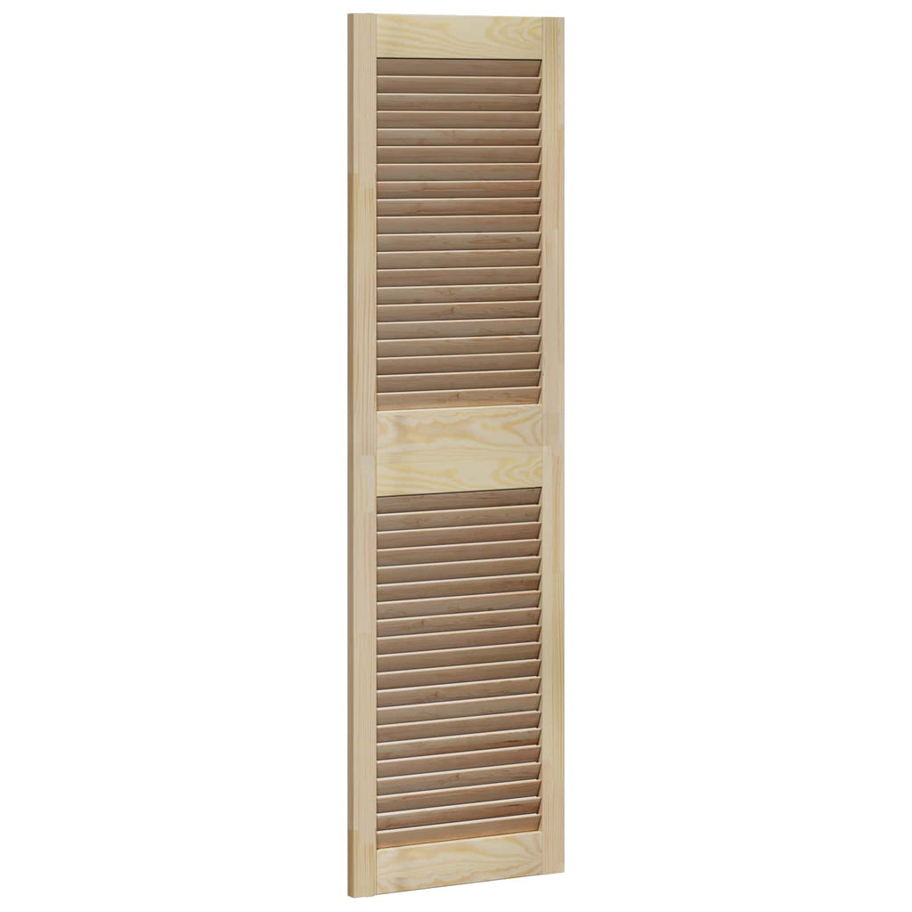 Skåpdörr 4 Pcs Naturfärg Massiv Furu