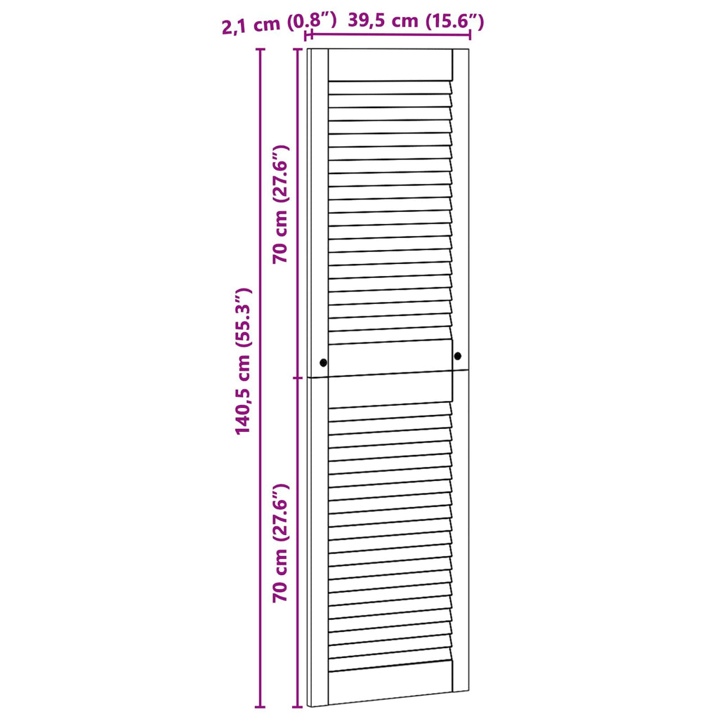 Skåpdörr 4 Pcs Naturfärg Massiv Furu