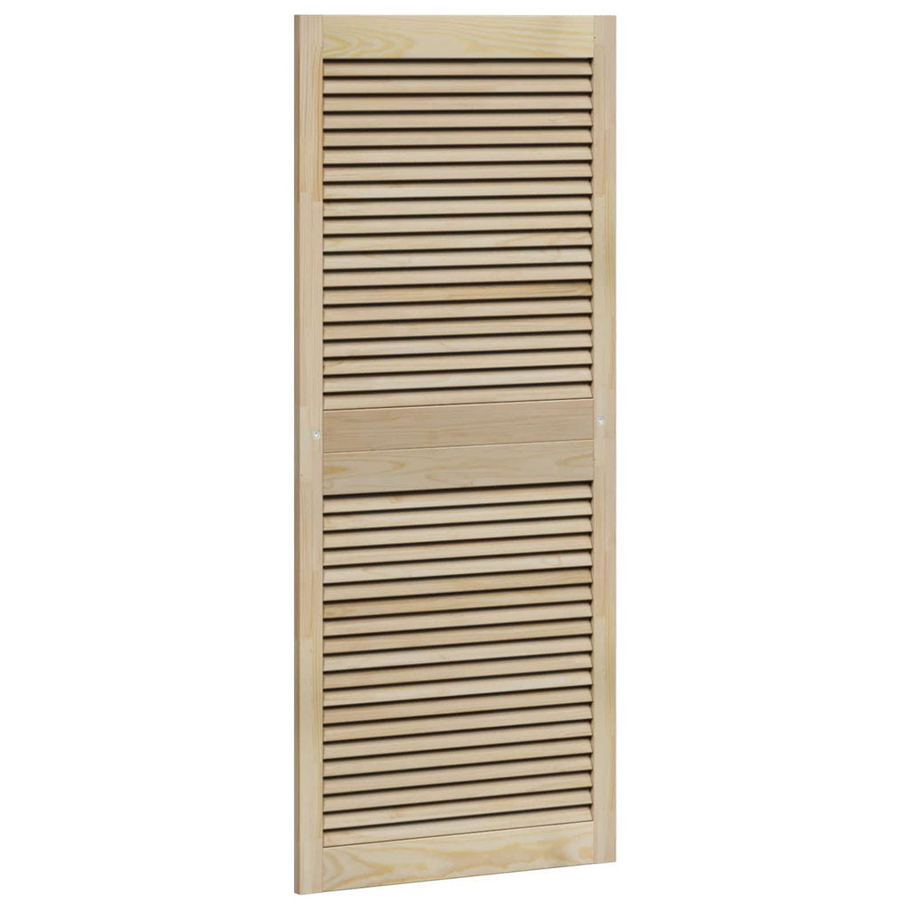 Skåpdörr 4 Pcs Naturfärg Massiv Furu