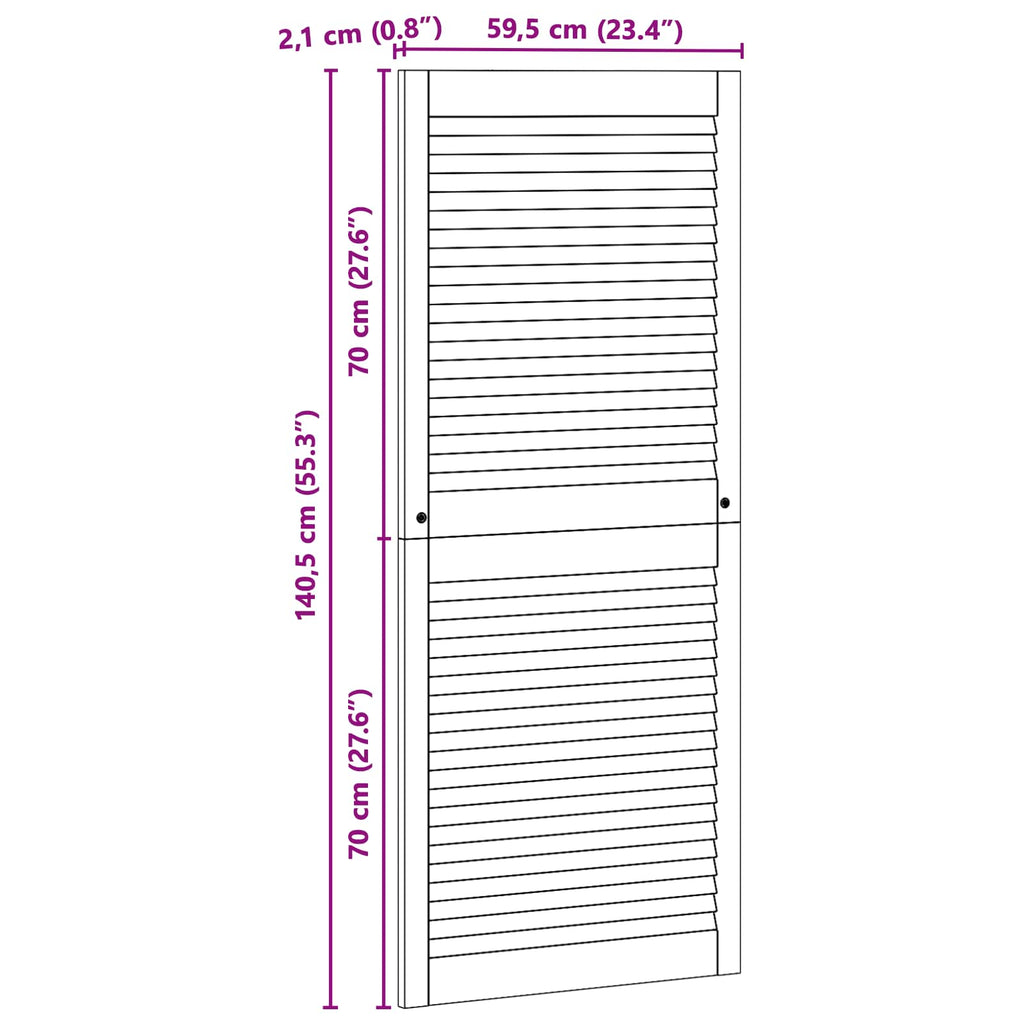 Skåpdörr 4 Pcs Naturfärg Massiv Furu