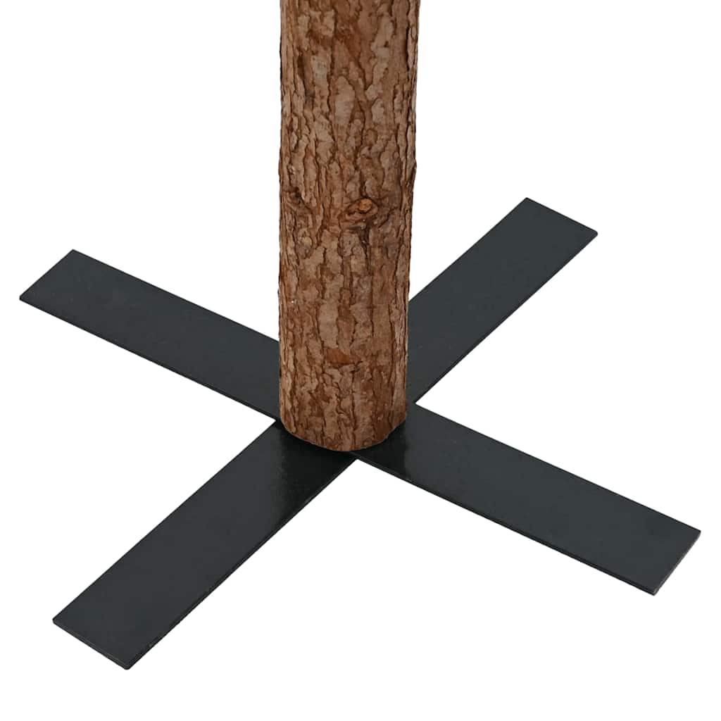 Smal Julgran med 150 LED-lampor Grön 150 Cm PVC och Solid Furu