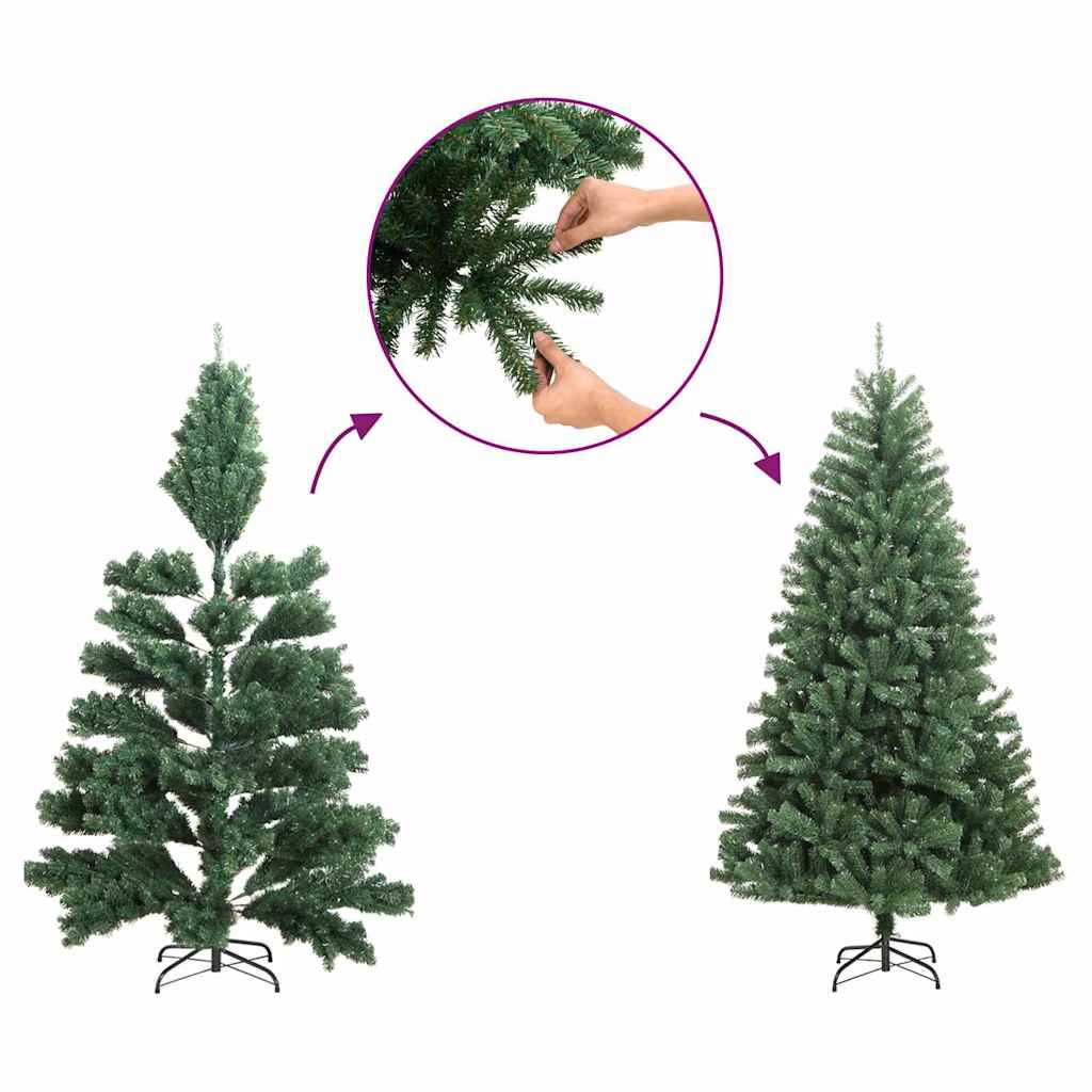 Konstgjord Gångjärnsjulgran med Kottar Grön 120 Cm
