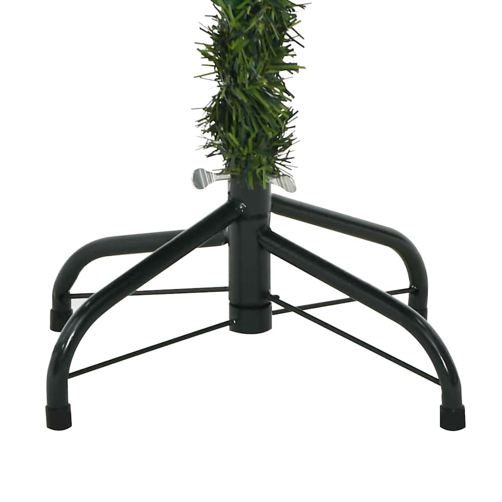 Konstgjord Julgran med LED -remsljus Grön 150 Cm PVC och Metall
