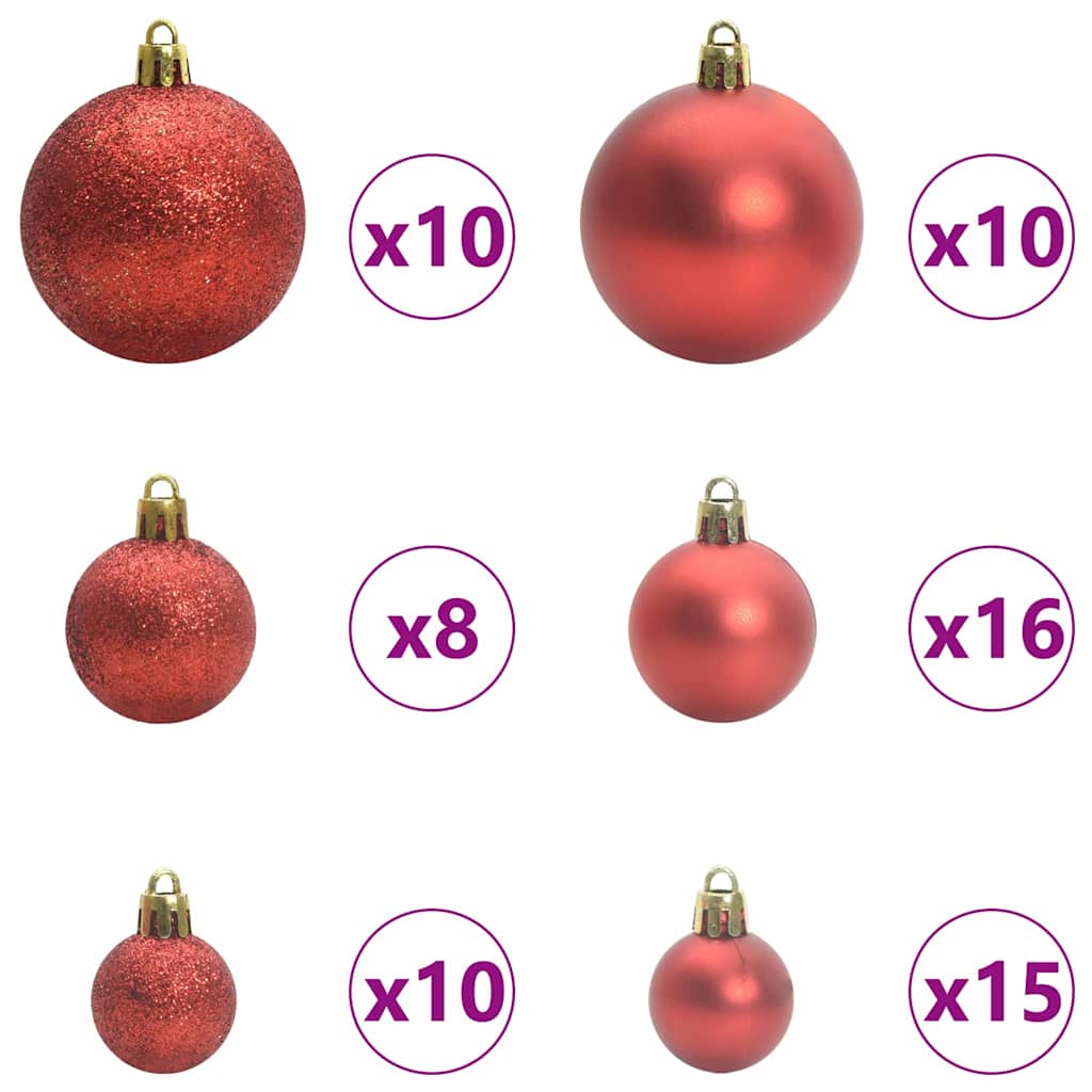 Konstgjord Julgran med LED -remsljus Grön 240 Cm PVC och Metall