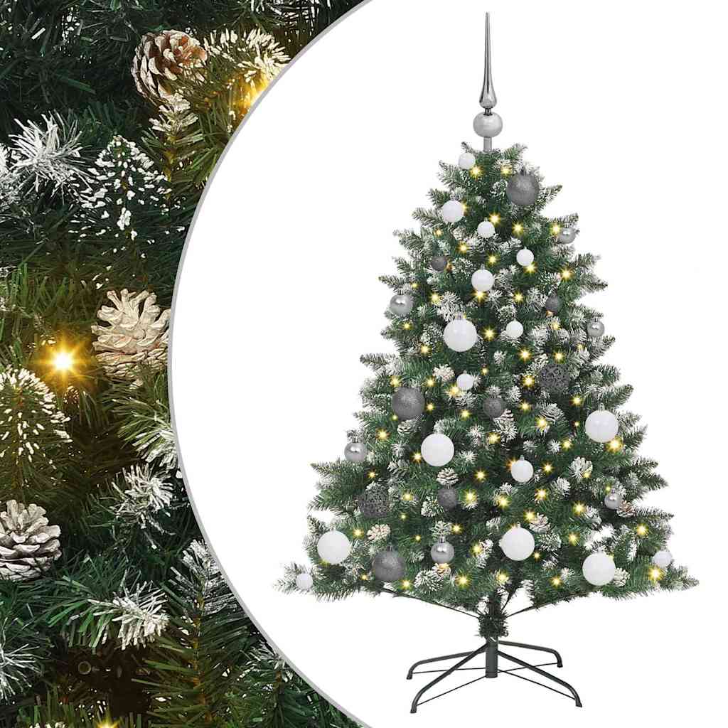 Konstgjord Julgran 120 Cm PVC och Metall