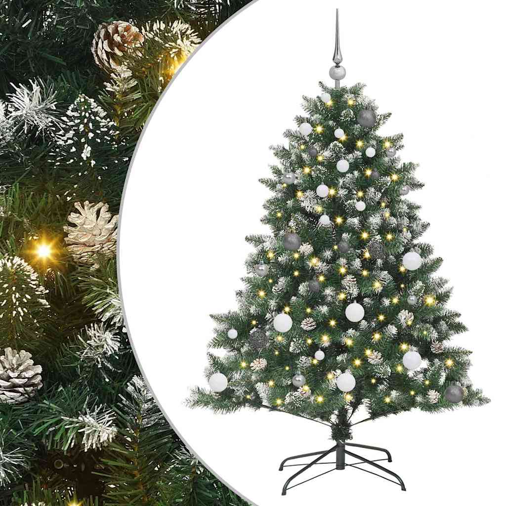 Konstgjord Julgran 150 Cm PVC och Metall