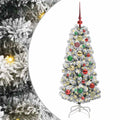 Plast Hingad Julgran med 150 LED-lampor och 120 Cm
