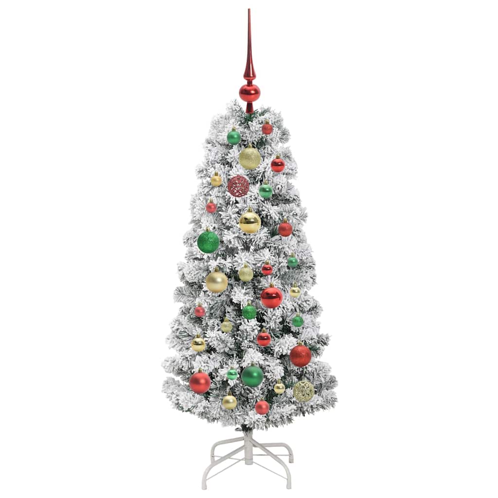 Plast Hingad Julgran med 150 LED-lampor och 120 Cm