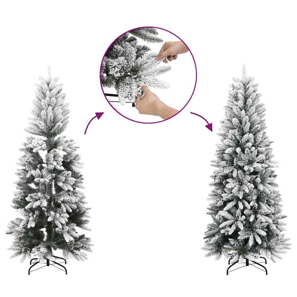 Plast Hingad Julgran med 150 LED-lampor och 120 Cm
