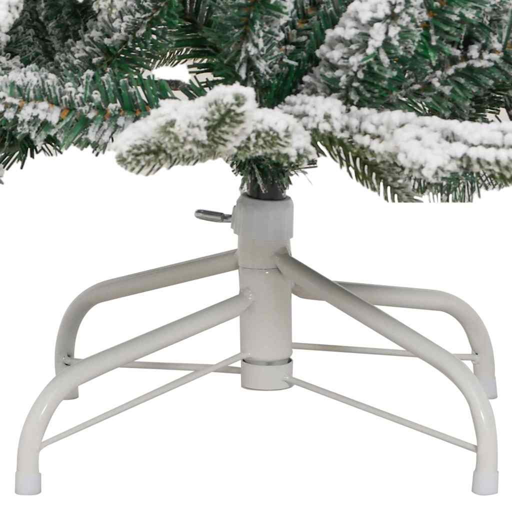 Plast Hingad Julgran med LED -remsljus Vit 150 Cm PE och PVC