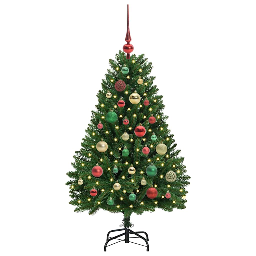 Konstgjord Julgran 120 Cm PVC och Metall