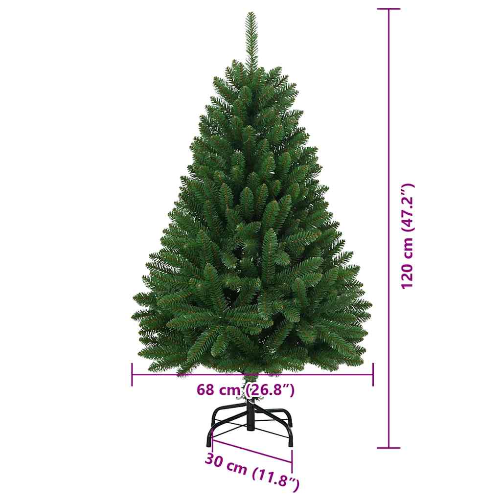 Konstgjord Julgran 120 Cm PVC och Metall