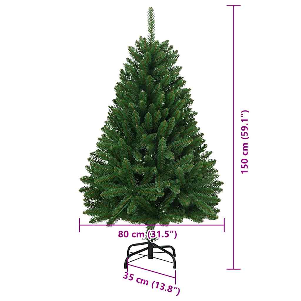 Konstgjord Julgran 150 Cm PVC och Metall