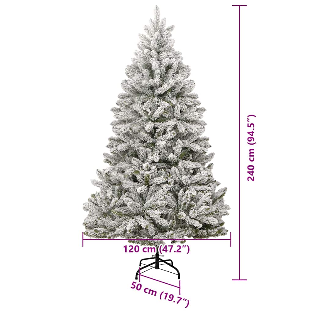 Konstgjord Julgran 240 Cm PVC och Plast och Stål