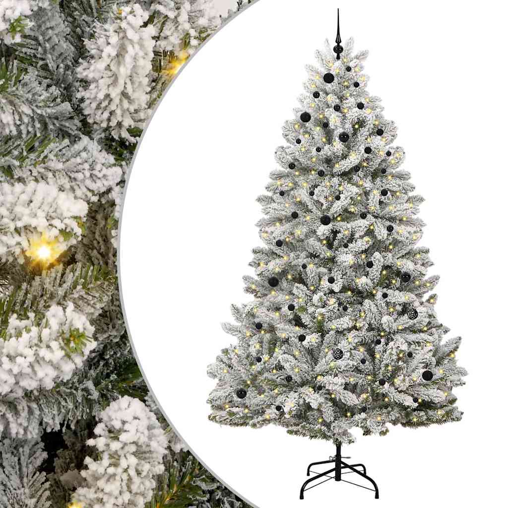 Konstgjord Julgran Grön 270 Cm PVC och Stål och Plast