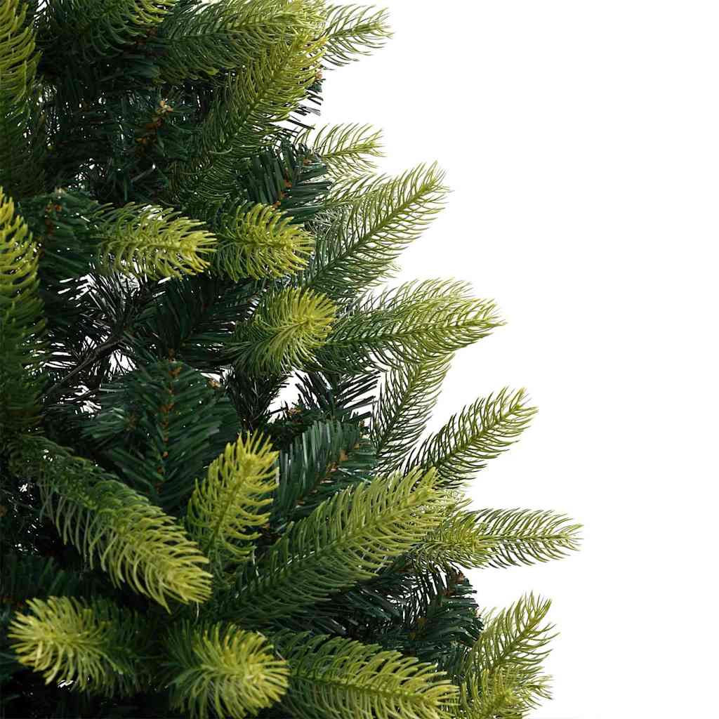 Konstgjort Fällbart Julträd 150 LEDs Grön 120 Cm PVC och PE