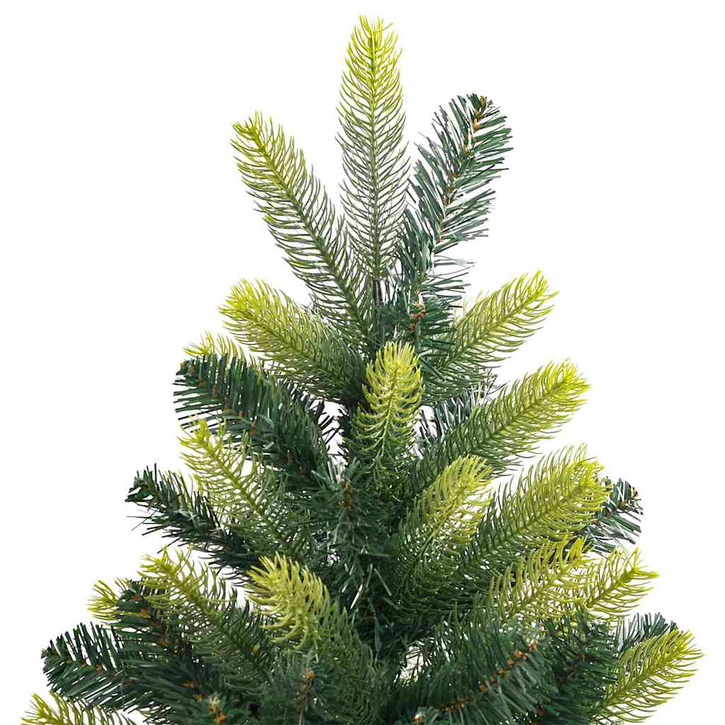 Konstigt Hinged Julgran 300 LEDs Grön 180 Cm PVC och PE