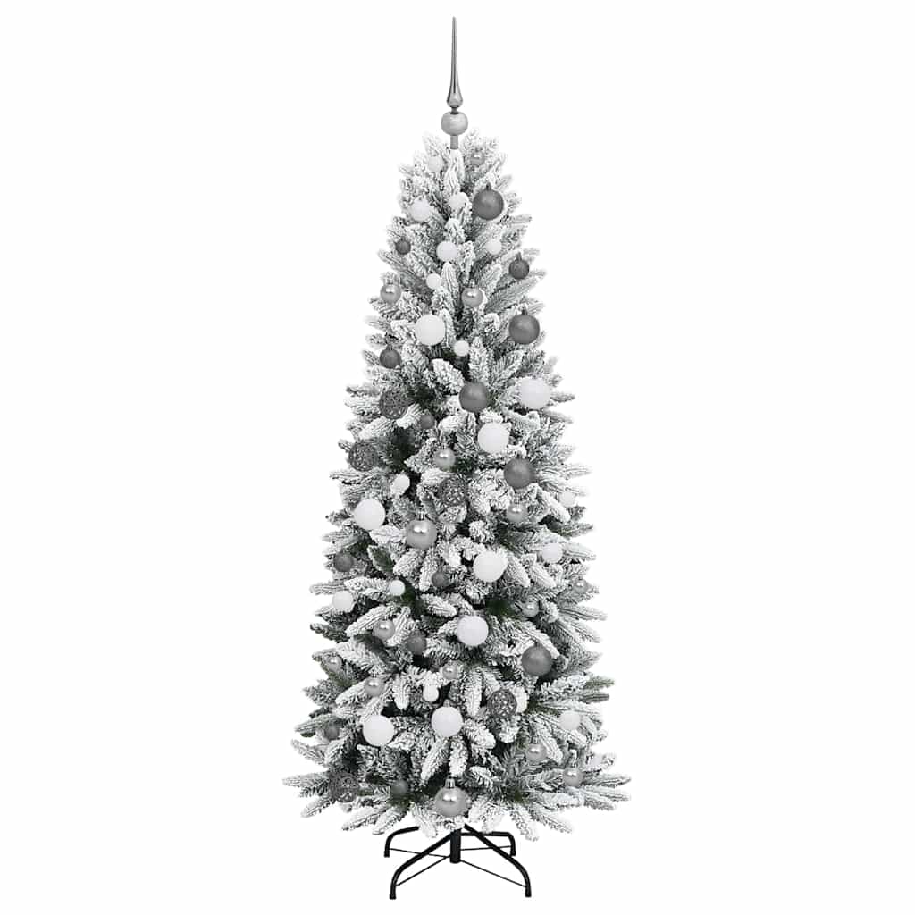 Konstgjord Julgran Vit 180 Cm PVC, Plast, Stål och PE