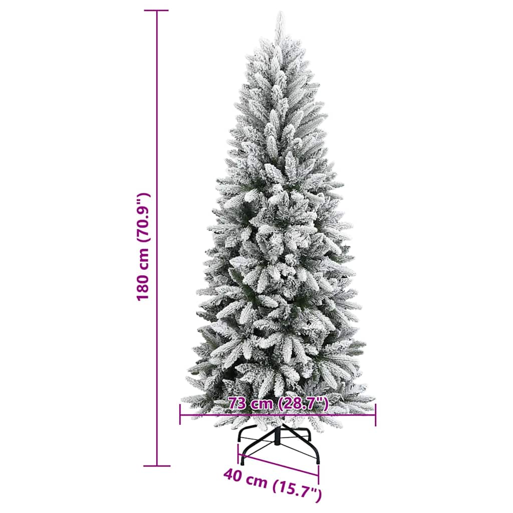 Konstgjord Julgran Vit 180 Cm PVC, Plast, Stål och PE