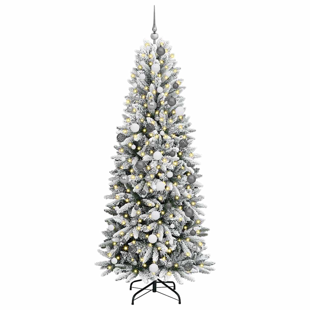 Konstgjord Julgran Vit 210 Cm PVC, Plast, Stål och PE