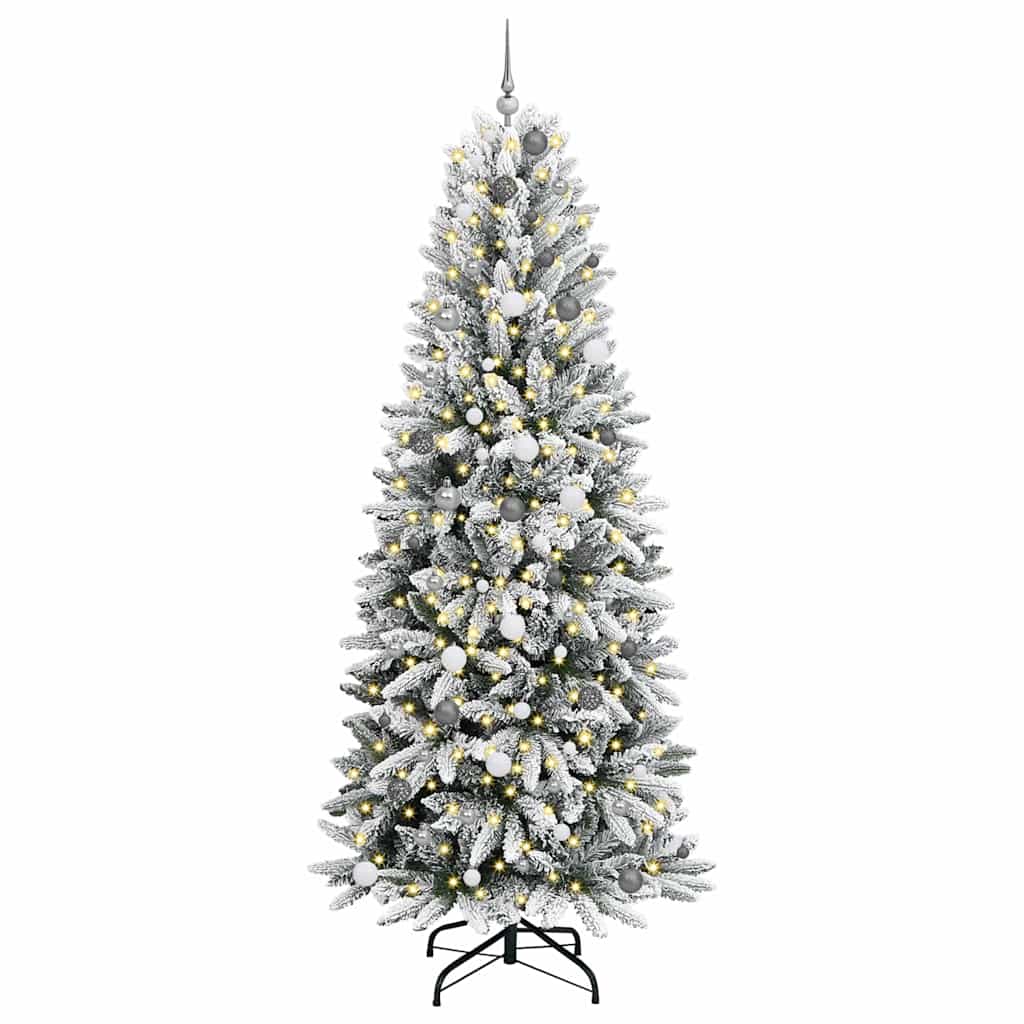 Konstgjord Julgran Vit 240 Cm PVC, Plast, Stål och PE