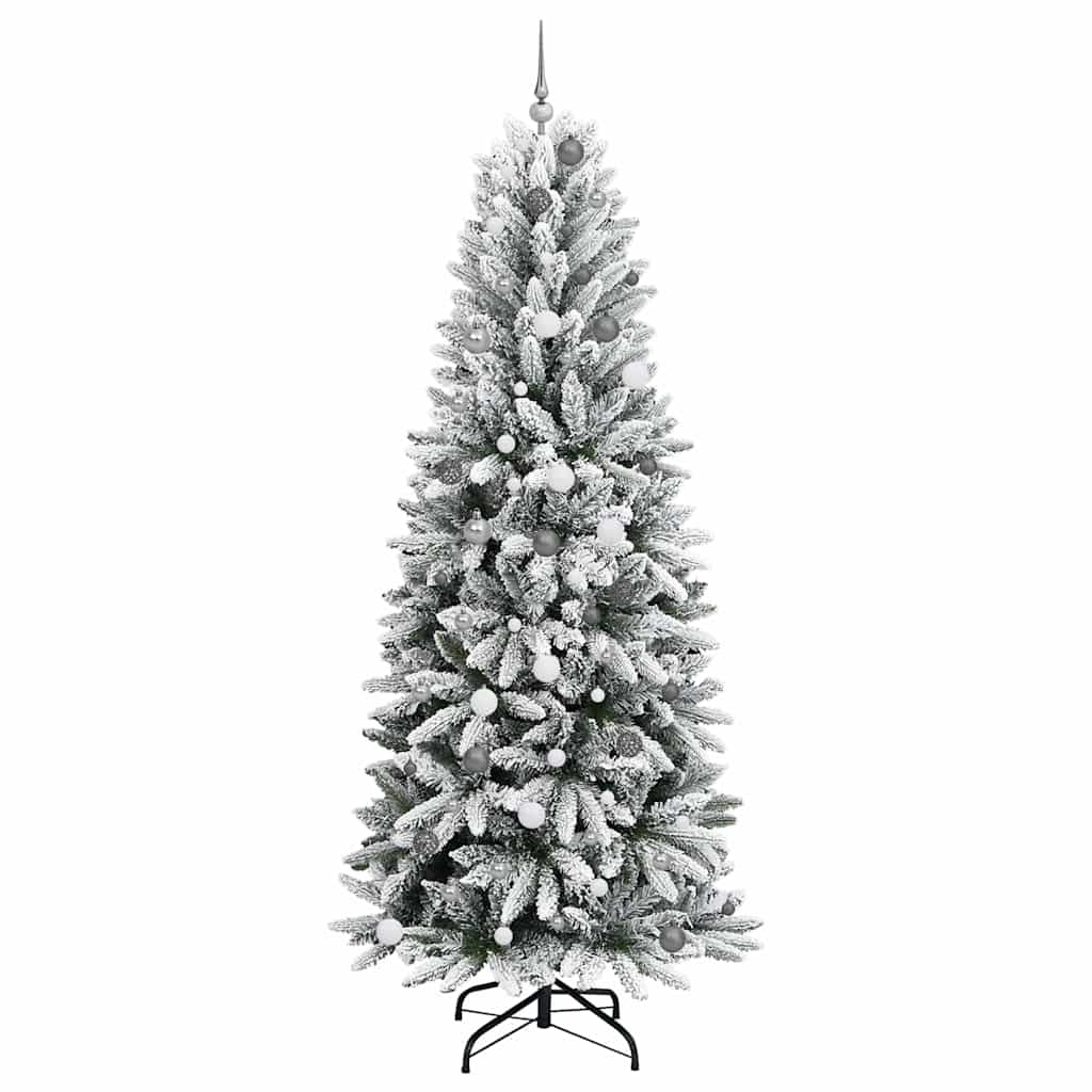 Konstgjord Julgran Vit 240 Cm PVC, Plast, Stål och PE