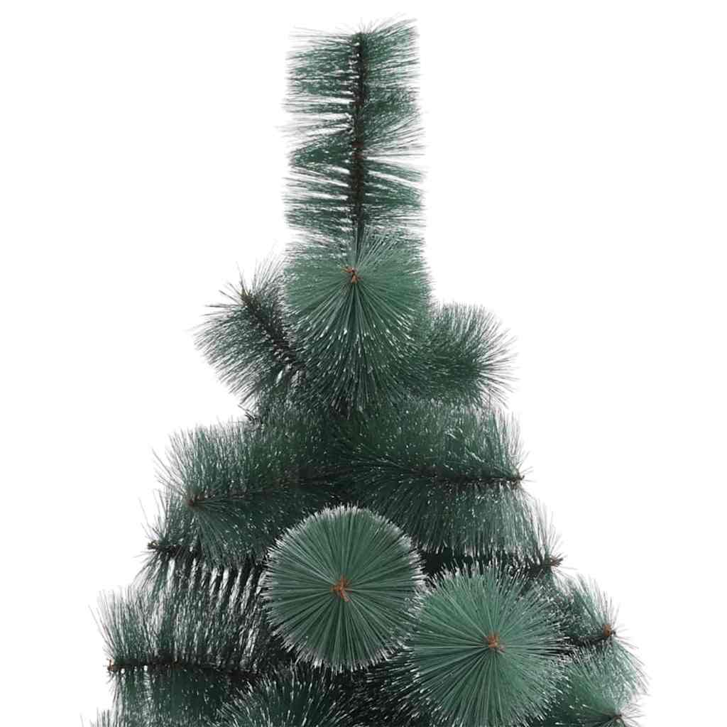 Konstgjord Förbelyst Julgran med Bollsats Grön 210 Cm