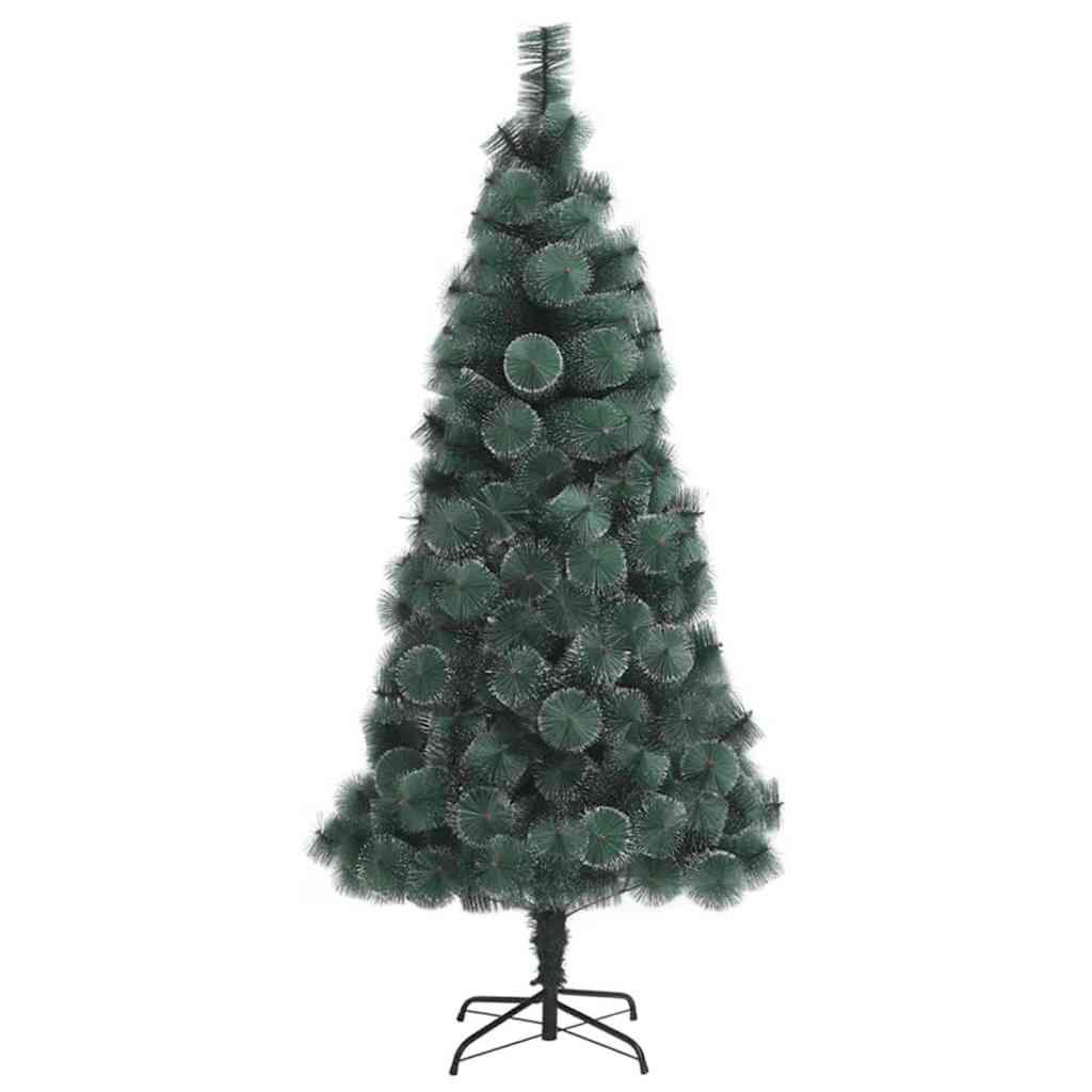 Konstgjord Förbelyst Julgran med Bollsats Grön 210 Cm