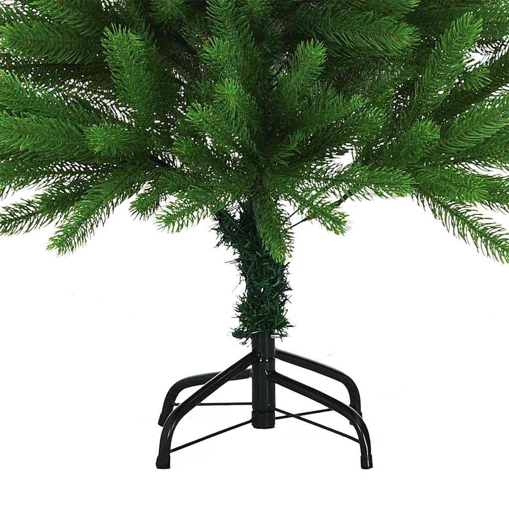 Julgran med 150 LED-lampor med Stativ Grön 65 Cm PE