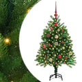 Julgran med 150 LED-lampor med Stativ Grön 65 Cm PE