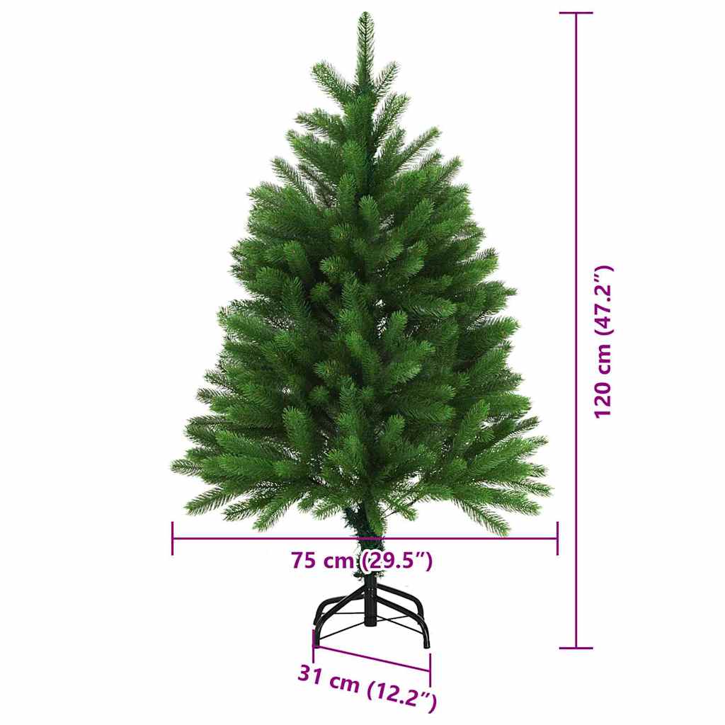 Julgran med 150 LED-lampor med Stativ Grön 65 Cm PE