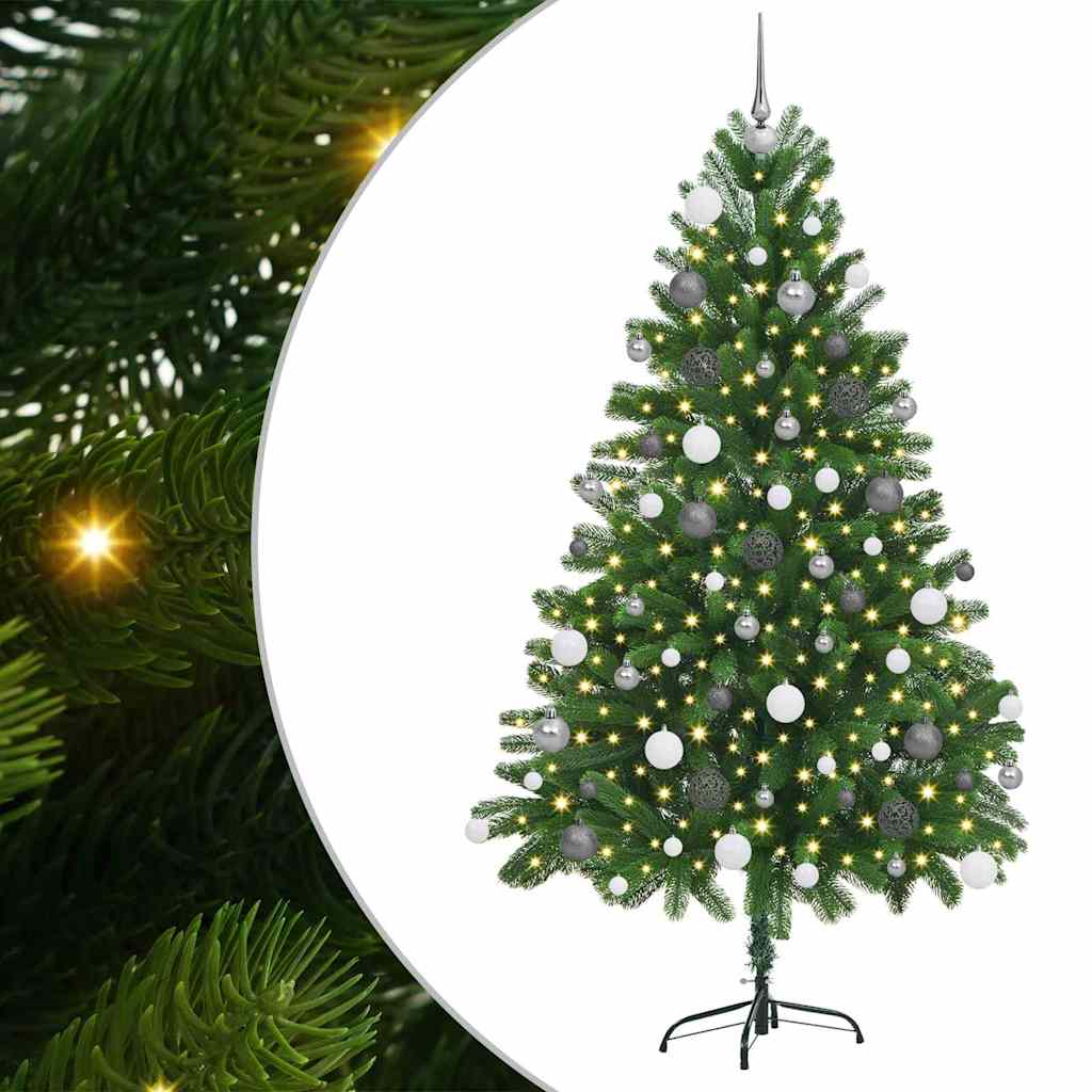 Julgran med 300 LED-lampor med Stativ 180 Cm PE